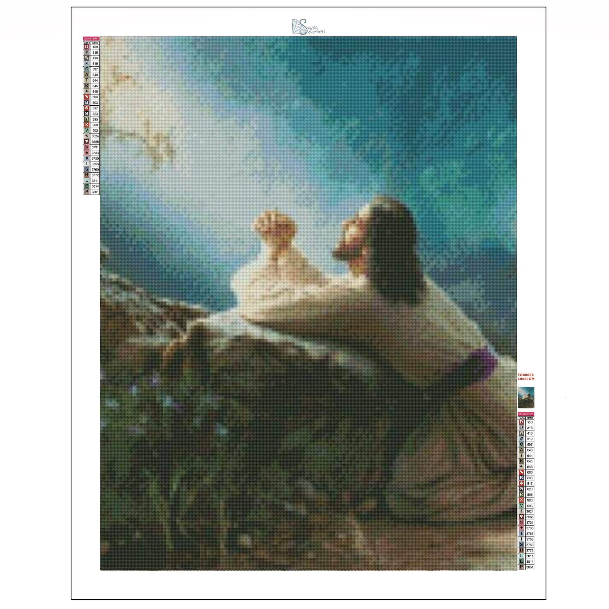 Sparkly Selections Give Me Strength 30cm x 40cm Diamond Painting Kit, Square Diamonds